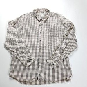 🌵 J Crew Men's Plaid Tattersall Button-Down Long Sleeve Shirt - Size XXL